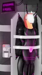 9:16 absurd_res anthro automatic_edging bondage bound brainwashing clothing dragon drone dronesuit dronification electrostimulation european_mythology fennecoflight hi_res laboratory laboratory_equipment latex latex_clothing latex_skinsuit lightning_bolt male markings multicolored_body mythological_creature mythological_scalie mythology precum_milking red_body scalie scientific_instrument screen skinsuit solo standing text tight_clothing two_tone_body visor western_dragon wire yellow_body