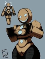 1girls animated areolae big_breasts blocky_body blush breasts breasts_out female female_only ggez2341 gif ginger_d.r.e.a.d. gingerbread nipples overheated pussy pussy_out roblox roblox_game robot robot_girl rule_63 slideshow steaming_body steamy sweatdrop tagme thighs tower_defense_x