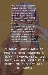 1futa 1girls bet big_breasts big_penis breasts broken_condom condom cum cum_in_pussy cum_inside english_text epilogue female futa_on_female futanari huge_cock impregnation intersex lost_bet macha_the_streamer panzermeido penis pink_hair pussy secunduspublius teacher text