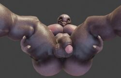 alien alien_boy alien_humanoid alien_only ass ass_cleavage ass_crack ass_focus augghles booty booty_cheeks booty_focus butt_crack butt_focus buttocks down_angle down_view gay halo_(game) halo_(series) looking_at_viewer looking_down looking_down_at_viewer muscular muscular_anthro muscular_male penis penis_out sangheili spread_legs spreading