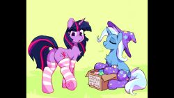 animated chest_fluff clop comic comic_dub distracted equine_pussy female_only friendship_is_magic furry hasbro horny horny_female imminent_masturbation magic magicalmysticva mlp my_little_pony orchidpony pony pussy socks socks_only sound striped_socks tagme trick tricked trixie_(mlp) twilight_sparkle_(mlp) unicorn vaginal_secretions video voice_acted