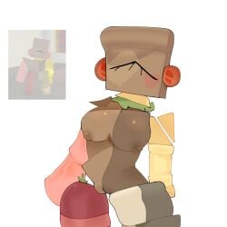1girls aerolae breasts die_of_death_(roblox) female female_only hamken_(die_of_death) harken_(die_of_death) nipples nutting_in_my_sandwich pussy reference_image roblox roblox_game self_upload solo solo_female tagme