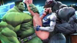 anal anal_sex animated bara beard censored daddy dilf domredsins fantastic_four gay green_skin hulk hulk_(marvel_rivals) male male_only marvel marvel_rivals mr_fantastic mr_fantastic_(marvel_rivals) muscular muscular_male no_sound reed_richards reed_richards_(marvel_rivals) selfsuck tagme threesome venom_(marvel) venom_(marvel_rivals) video