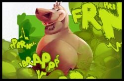gloria the hippopotamus from dreamworks by purplechubee