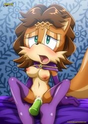 archie_comics bbmbbf female female_only furry megan_acorn mobius_unleashed palcomix sega sex_toy solo solo_female sonic_(series)