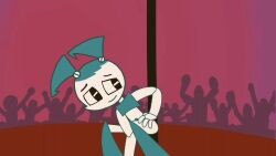 animated ass ass_up crowd dancing female funny jenny_wakeman lights mp4 music my_life_as_a_teenage_robot nickelodeon pussy robot robot_girl slapping smooth_skin sound spanky15 stage stripper_pole teasing video xj-9
