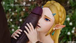 princess zelda from breath of the wild by reikosfm