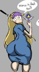 ! 1girls ass_in_dress big_ass bottom_heavy bubble_butt face_tattoo fat_ass_teen female female_only heart_cheeks heart_tattoo huge_ass looking_behind magic_wand magical_girl sleep_mask smooth_skin solo solo_female standing star_butterfly star_vs_the_forces_of_evil teenager thedomely thick_thighs wide_hips