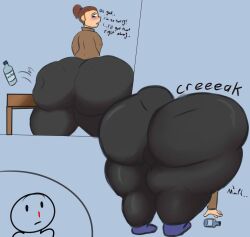 ass ass_expansion ass_smack big_ass big_butt black_pants bubble_ass bubble_butt butt_expansion butt_smack clothing gigantic_ass huge_ass hyper hyper_ass k massive_ass pants thegodskillus thick_ass thick_thighs wide_hips