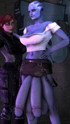 1futa 1girls 3d artist_request asari asari_futa balls breasts commander_shepard female femshep futa_focus futanari huge_balls huge_cock intersex large_balls large_breasts large_penis large_testicles liara_t'soni long_penis mass_effect multi_genitalia multi_penis penis source_request standing tagme testicles triphallia