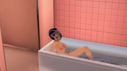 1girls 3d alien alien_(franchise) animated areola bath bathing bathtub blue_hair dark-skinned_female dark_skin face_fucking facefuck facehugger fellatio forced_oral large_breasts moaning naked nipples nude nude_female oral_insertion oral_rape parasite persona persona_4 powerless shirogane_naoto short_hair tagme theneverhoodlum throat_fuck video wet