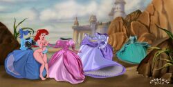 2022 ariel ariel_(the_little_mermaid) big_breasts breasts disney disney_princess dress human nipples nude nude_female omaru the_little_mermaid the_little_mermaid_(1989_film)