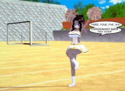 cheerleader_uniform dialogue english_text lana_lagomorph misunderstoodsecrets pov small_penis_humiliation