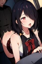 1boy 1girls ai_generated aiart_susi anal_juice anal_sex big_breasts big_penis black_hair breasts busty cum_inside date_a_live drooling empty_eyes erect_nipples erect_penis erection exposed_breasts eyes_open eyes_rolling_back female female_focus female_penetrated genital_fluids juice large_breasts legs_open looking_pleasured male maledom nipples open_mouth pleasure_face pussy_grip pussy_juice_drip red_eyes sex_from_behind spread_legs tears_of_pleasure tokisaki_kurumi tongue_out uncensored vaginal_penetration