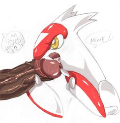 latias male/ambiguous metal_gear metal_gear_solid nintendo otacon pokemon pokemon_(species) pokephilia