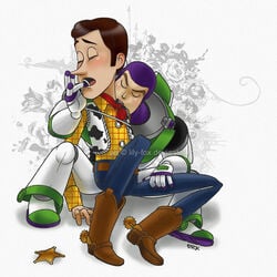 buzz_lightyear disney lily-fox male_only pixar tagme toy_story watermark woody_pride