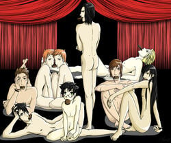 6+boys cookie draco_malfoy fred_weasley gay george_weasley harry_james_potter harry_potter male marcus_flint multiple_boys nude oliver_wood remus_lupin severus_snape sirius_black yaoi yuki-almasy