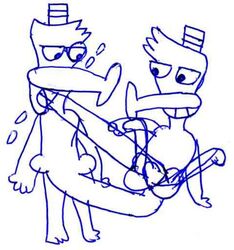 anthro camp_lazlo cartoon_network edward_(camp_lazlo) emmacrb furry gay male_only platypus selfcest tagme yaoi