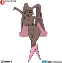 absolquedibuja anthro bunny_girl firion_bifrost lopunny pokemon pokemon_(species)