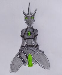 1girls alien alien_girl alien_x ben_10 ben_10_omniverse black_body celestialsapien female_ben fluttershynegre genderswap green_eyes green_penis mouthless pussy rule_63 sex thick_thighs vagina vaginal vaginal_penetration vaginal_sex