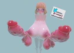 1futa 3d balls blonde_hair breasts diphallia diphallism futa_only futanari huge_balls huge_cock human large_breasts large_penis large_testicles light-skinned_futanari light_skin long_penis milk_flaker multi_balls multi_genitalia multi_penis nipple_balls nude pale_skin penis penis_nipples solo standing tagme testicles uncensored what