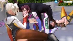 1boy 3d 3girls all_fours animated asian being_watched bestiality blizzard_entertainment blonde_hair breasts british brown_eyes brown_hair burgundy_hair canine canine_penis clothed_female clothed_sex crotchless d.va dog doggy_style dominant_feral european eviltoastedmw female_human/male_feral female_on_feral femsub feral feral_on_female feral_on_human feral_penetrating finger_in_mouth fringe from_behind functionally_nude functionally_nude_female implied_sex implied_vaginal korean lying maledom masturbation mercy no_bra no_panties no_sound overwatch petite sex short_playtime swiss thumb_in_mouth tracer vaginal_penetration video voyeur zoophilia