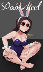 1girls breasts bunny_ears bunnysuit female jhaelm painwheel skullgirls solo