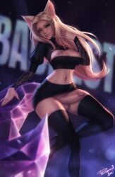 1futa 3rd_party_edit ahri alternate_costume areolae balls balls_under_clothes belly belly_button black_legwear black_shoes black_stockings blonde_hair bottomless_skirt breasts breasts_out clothed clothing curvy deep_navel dickgirl edit erect_nipples erection erection_under_clothes erection_under_skirt fox_ears functionally_nude futa_only futanari hair_ornament hair_ribbon high_heels k/da_ahri k/da_series kemonomimi kitsune_with_glasses(editor) large_breasts league_of_legends looking_at_viewer nipples no_panties partially_clothed penis penis_out penis_under_clothes penis_under_skirt personalami realistic skirt skirt_lift solo stockings tail wide_hips