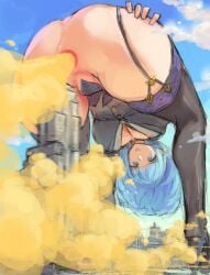 big_ass fart fart_cloud fart_fetish farting fetish giantess kazo size_difference