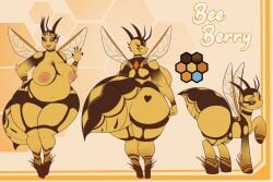 absurd_res anthro arthropod ass bee bee_berry bee_pony breasts hasbro hi_res hymenopteran insects my_little_pony slightly_chubby