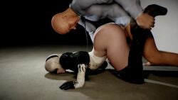 3d agent_47 animated bald_man big_ass blindfold dakoassman doggystyle domination female foot_grab grabbing_feet hitman huge_cock male male_dominating nier:_automata sex sound stockings tagme video virtamate yorha_2b