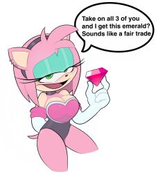 afroninja360 amy_rose breasts cosplay large_breasts sonic_(series) tagme