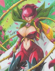 rosemon from digimon by ravern clouk