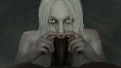 16:9 1boy 1girls 3d 3d_animation all_the_way_to_the_base alternate_version_available animated black_pupils blood blood_in_mouth blood_on_face blowjob dark-skinned_male duo fellatio female grey_body grey_skin heart_gesture hexar1 hi_res human indoors large_cock light_hair light_skin male_pov naked_female naked_male nightmare_waifu nude nude_female nude_male pale-skinned_female pov pov_blowjob pov_eye_contact resident_evil resident_evil_9:_requiem selena_corey sex short_video shorter_than_10_seconds sound sound_effects straight tagme undead undead_female video watermark white_iris zombie zombie_girl