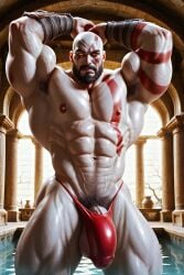 kratos from god of war by zodoai