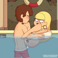 aged_up artstyle_imitation bangs blonde_hair couple cum_in_pussy cum_inside dipper_pines disney disney_channel disney_xd gravity_falls horny_female light-skinned_female light-skinned_male long_hair male pacifica_northwest penis pleasure_face pool seniorg sex smooth_skin straight summer vaginal_penetration vaginal_sex water