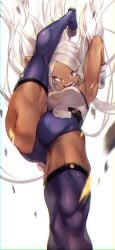 1girls bunny_ears dark-skinned_female dark_skin female female_only fully_clothed miruko my_hero_academia rumi_usagiyama shimotsuki_shio solo