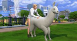 3d 3d_(artwork) alonely animated bestiality blonde blonde_hair bottomless devious_desires deviousdesires facial_hair female feral feral_penetrated fountain interspecies interspecies_sex llama male male_on_feral outside patreon patreon_reward patreon_username sex shirt the_sims the_sims_4 tie white_fur white_shirt zoophilia