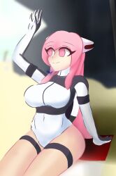 ami_(gwain_saga) aqildoesart big_ass big_breasts geoexe gwain_saga hourglass_figure huge_ass huge_breasts huge_thighs long_sleeve_swimsuit long_sleeves one-piece_swimsuit sussy_baka swimsuit tagme thick_thighs thin_waist wholesome wide_hips