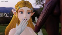 princess zelda from breath of the wild by reikosfm