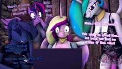 1futa 3d 3girls alicorn animal_genitalia animal_penis anthro clothed clothing computer english_text equid equine equine_penis female friendship_is_magic futanari genitals grin hi_res horn humanoid intersex laptop lingerie mammal my_little_pony partially_clothed penis princess_cadance_(mlp) princess_celestia_(mlp) princess_luna_(mlp) senthaurekmern spying surprised_expression text twilight_sparkle_(mlp) wings