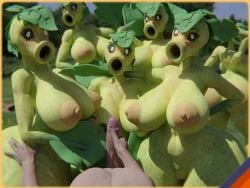 1boy 3d 6girls big_breasts blender blender_(software) breasts female first_person_view green_skin male male_pov multiple_girls nipples peashooter_(pvz) penis plant plant_girl plantie plants_vs_zombies sunr4y sunr4y_w0rksh0p tagme