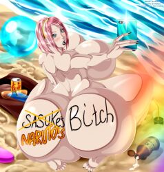 1girls bad_anatomy beach beach_ball big_breasts black_lipstick blush bob_cut body_writing boruto:_naruto_next_generations bubble_ass bubble_butt cellphone cheating cheating_wife ero-enzo facial_mark fat_ass fat_butt female female_focus female_only flashing forehead_mark from_behind full_lips glasses green_eyes hairband headband holding_cellphone holding_object huge_ass huge_butt light-skinned_female light_skin lipstick looking_at_viewer looking_back makeup mature mature_female mature_woman milf nail_polish naruto naruto_(series) netorare ntr nude nude_female ocean on_knees outdoors pink_hair plump rtenzo sakura_haruno sand selfie shiny shiny_hair shiny_skin shore short_hair shounen_jump smartphone soda soda_can solo solo_female solo_focus sun_cream sunglasses taking_picture thick_legs thick_lips thick_thighs uzumaki_naruto voluptuous water watermark