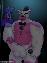 1boy bear big_penis bunny five_nights_at_freddy's five_nights_at_freddy's:_sister_location fnaf funtime_freddy_(fnafsl) furry liukky male male_focus male_only