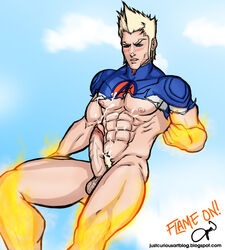 1boy fantastic_four human_torch jcart johnny_storm male male_only marvel solo straight_hair tagme