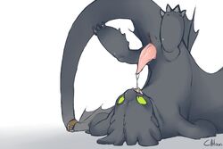 night fury from how to train your dragon by cahoon