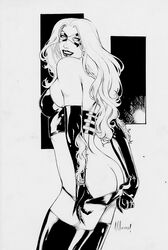 1girls alex_oliver black_cat_(marvel) felicia_hardy female female_only human marvel solo spider-man_(series) straight_hair