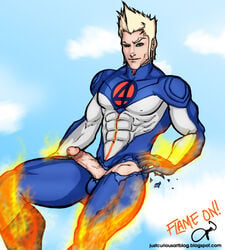 fantastic_four human_torch johnny_storm male male_only marvel solo straight_hair tagme