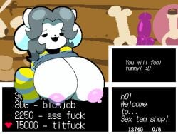 anthro big_breasts pixel_art tagme temmie_(undertale) undertale when_you_see_it windreg