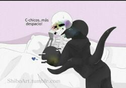 error_sans_(fan_character) ink_sans_(fan_character) nightmare_sans_(fan_character) sans threesome undertale